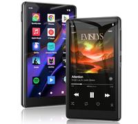 83GB Lecteur MP3 Bluetooth avec Spotify, 4,5 Pouces Lecteur MP4 Écran Tactile WiFi, 2000mAh Stéréo Portable HiFi avec Haut-Parleur, Amazon Music, Lecteur Musical Android Streaming pour Enfants, FM