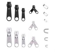 84 PCS Curseur Fermeture Eclair Clipsable, Instantané de Remplacement de la Tête de Fermeture à Glissière Détachable Zipper Pull Replacement Pour Vêtement,Sac,Vestes, Tentes, Bagages