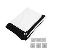 84 Pouces Écran de Projection Portable, écran de Film Portable HD 16:9 avec Crochet Collant, Feuille de projecteur Blanche pour cinéma Maison et arrière-Cour