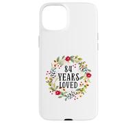 84 Years Old 84th Birthday Women Cool 84 Years Loved Coque pour iPhone 15 Plus