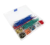 840 Pièces Breadboard Jumper Fil Kit, Câbles Jumper Mâle à Mâle en Forme de U, 14 Longueurs Assorties de 2mm à 125mm, Idéal pour Prototypage et Tests Électroniques, avec Boîte de Rangement en Plastiq
