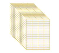 840 pièces Etiquette Autocollante Blanc étiquettes autocollantes 13X38MM Multi usages étiquettes blanches unies autocollantes pour D'adresse Autocollantes pour Classeurs Enveloppes Bureau Et Maison