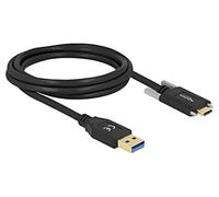 84019 Câble USB A mâle, USB C mâle 2m noir 24AWG, 30AWG DELOCK