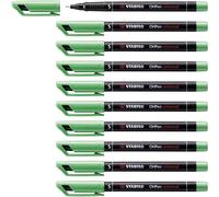 [841/36-10] STABILO Lot de 10 Feutres pour films OHPen universal pointe super...