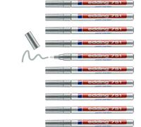 [841054-AGT-10] edding Lot de 10 Marqueurs Peinture 751 argent 1-2 mm