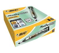 [8418301-12] BIC Lot de 12 Marqueurs Permanent MARKING ONYX 1591 MAXI Pointe ...