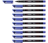 [842/41-10] STABILO Lot de 10 Stylo-feutres ohp pen permanent pointe fine 0.7...
