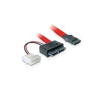 [84390] Delock Câble alimentation SATA Slim 13pin -> SATA 7pin +2pin Molex 0.30m