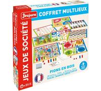 8457-Coffret Multijeux De Societe-Pions En Bois-Jeux De Societe En Bois-Pour Partager En Famille Ou Entre Amis Le Plaisir Du Jeu-À Partir De 3 Ans
