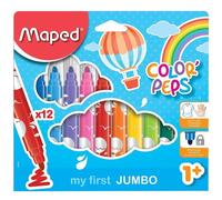[846020-10] Maped Lot de 10 Feutres COLOR'PEPS Maxi, étui carton de 12