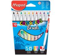 [848010-4] MAPED Lot de 4 étuis de 10 Feutres COLOR'PEPS Brush