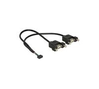 [84832] Delock câble USB 0,25 m USB 2.0 2 x USB A Noir
