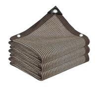 85% e Rate Brown E Net - Bâche en maille respirante pour plantes de terrasse, fleurs, poulet et voitures - : 1 x 2 m à 1,5 x 1