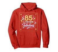 85 est Le Nouveau Fabuleux Cadeau d'anniversaire imprimé Sweat à Capuche, Unisexe pour Adultes, Rouge, XL