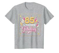 85 est Le Nouveau Fabuleux Cadeau d'anniversaire imprimé T-Shirt, Enfant, Gris Chiné, 12 Ans