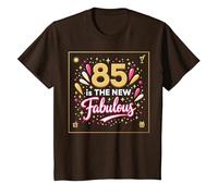 85 est Le Nouveau Fabuleux Cadeau d'anniversaire imprimé T-Shirt, Enfant, Marron, 12 Ans