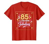 85 est Le Nouveau Fabuleux Cadeau d'anniversaire imprimé T-Shirt, Enfant, Rouge, 12 Ans