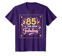 85 est Le Nouveau Fabuleux Cadeau d'anniversaire imprimé T-Shirt, Enfant, Violet, 12 Ans