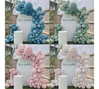 85 pièces poussiéreux rose bleu blanc sable ballons guirlande arc Kit Boho anniversaire ballons pour mariage bébé douche remise des diplômes fête décor Retro Orange