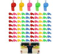 85 Pièces Sifflets, Sifflets de Sport, Sifflets en Plastique, Multicolores Cordon Ajustable, Légers Et Sûrs, pour Jeux, Activités Sportives, Animations Scolaires Et Divertissements Extérieurs