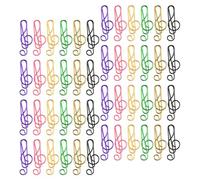 85 Pièces Trombones Colorés de Note Musicale en Métal | Lot Scolaire Créatif, Usage pour Scrapbooks et Enveloppes, Rangement Pratique, Style Unique pour Garçon et Couleur Aléatoire