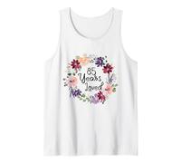 85 Years Loved Floral 85th Birthday Women 85 Years Loved Débardeur