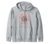 85 Years Loved Floral 85th Birthday Women 85 Years Old Sweat à Capuche