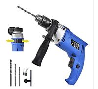 850 W Kit de perceuse à percussion à vitesse variable 3000 tr/min, marteau perforateur perfessionnel, perçage précis pour bois, béton, acier