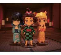 Demon Slayer : Kimetsu No Yaiba - Figurines Figuarts Mini Entertainment District Arc Set (Sumiko, Zenko, Inoko) 9 Cm