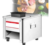 850w Coupe-Viande Commercial En Acier Inox, Trancheuse à Viande électrique, Machine De Découpe Déchiquetée, Trancheuse à Légumes, Viande, Poulet, Poisson, Bœuf, Pour Tranches, Bandes, Cubes 3.5MM