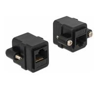 Delock RJ45 réseau informatique Adaptateur [1x RJ45 femelle - 1x RJ45 femelle] noir
