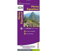 Collectif - IGN Institut Géographique National – 85130 Pérou/Équateur 1/2M1 – 1 : 2 100 000 – broché