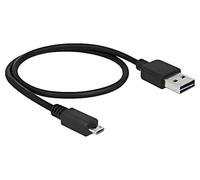 85156 Câble USB 2.0 Plaqué Or 500mm Noir 24AWG,28AWG 480Mbps DELOCK