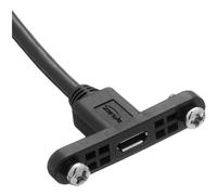 DeLock Câble rallonge USB 0,25 m Micro-USB B (M/F) USB 2.0 Noir
