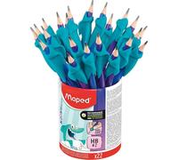 [853502] Maped Pot 22 Crayons Graphite HB2 + Guide-doigts Requin Kidy Learn