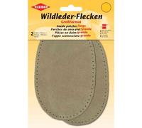 [85505] KLEIBER Patch à coudre en daim, 125 x 100 mm, beige