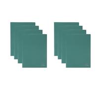 Exacompta - Réf. 8563E - Carton de 8 Protèges-documents OPAK - 60 pochettes grainées antireflet - 120 vues - pour format A4 - dimensions 24 x 32 cm - couverture en polypro souple - couleur vert foncé
