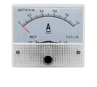 85C1 Ampèremètre analogique 0-1 A DC avec construction ABS ignifuge et échelle lisible claire pour usage industriel