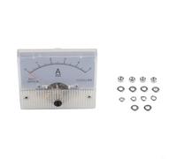 85C1 Ampèremètre et voltmètre analogique CC avec couvercle transparent et bouton de réglage fin pour des mesures électriques précises (0-5 A)
