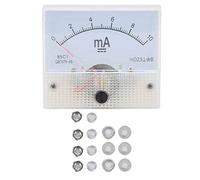85C1 DC 0-10mA Pointer Ammeter | ±2.5% Accuracy Current Measuring Instrument | Panel Meter for Voltage Stabilizer/Electrical Distribution Cabinet/Test Board | 63x56x58mm ABS