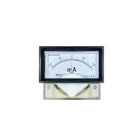 85c17 Plus ou moins milliampèremètre ±1ma 20ma 30ma 50ma aiguille ampèremètre bidirectionnel 49 * 70mm(-15mA to 15mA)