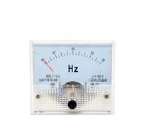85L1-HZ Type de pointeur carré AC 100/220 V/380 V panneau analogique compteur de fréquence testeur jauge indicateur 45-55Hz 65x65mm 1 pièces(220V)