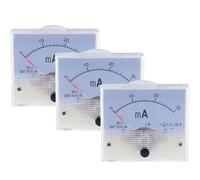 85L1-mA 2mA 3mA 5mA 10mA 15mA 20mA 30mA 50mA 75mA AC coque en plastique blanc panneau analogique ampèremètre ampèremètre 1 pièce (1MA)