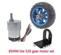 85MM tire JGB37-520 encoder electronic starter smart car electronic starter DC 6V 12V 24V small electronic starter car kit speed regulating electronic starter IDGTTLDF(12V20)