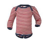 (86-92, Red Melange/Natural) - Engel Baby Body Langarm Wool Maschinenw, Angel, 2 Colours, 50/56 - 110/116