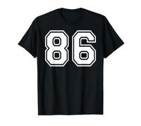 86 numéros Quatre-Vingt-Six Sports d'équipe Correspondant à l'équipe Varsity T-Shirt Graphique avec Valeur