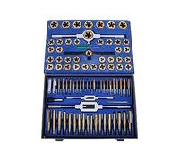 86 pièces ensemble de tarauds et matrices forage métrique clé à fileter la main outils en acier tungstène réglable avec mallette rangement Pour les débutants