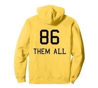 86 Them All Politicians Left And Right Rebelle Déclaration Sweat à Capuche
