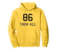 86 Them All Politicians Left And Right Rebelle Déclaration Sweat à Capuche
