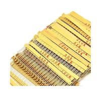 860pcs/lot Carbon Film Resistor Kit 1/4W 5% Resistors Assorted Kit Set 43values*20pcs Resistance 1R - 1M Ohm 0.25W Resistor Pack CZAOINCU
